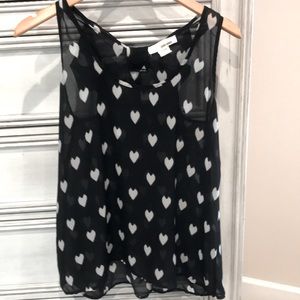 Sans Souci black sheer top -Size M